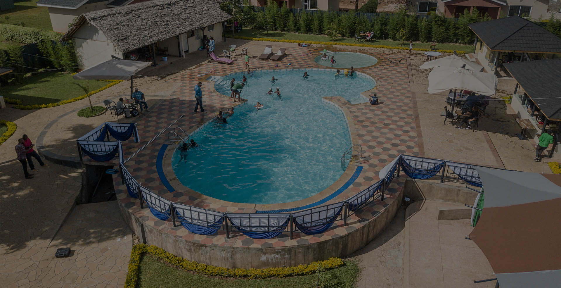 Swimming pool from above